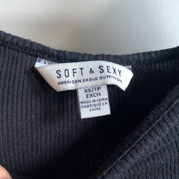 American Eagle Off the Shoulder Dress - black XS - Picture 5 of 5